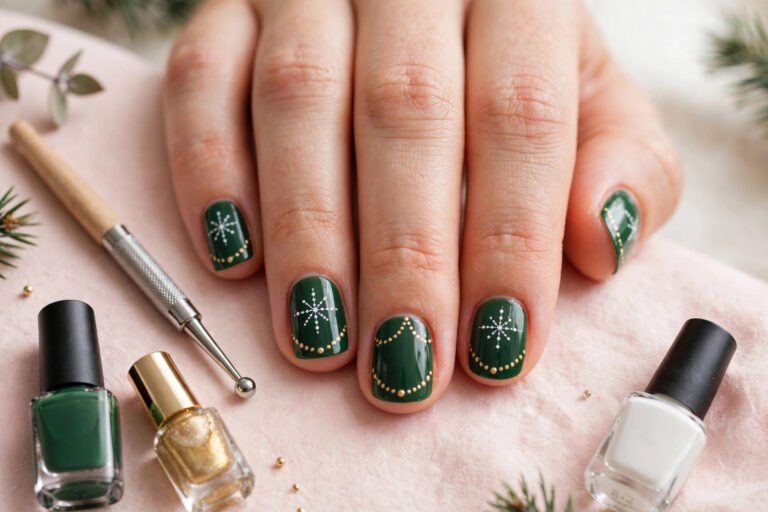 Easy Holiday Nail Art for Beginners