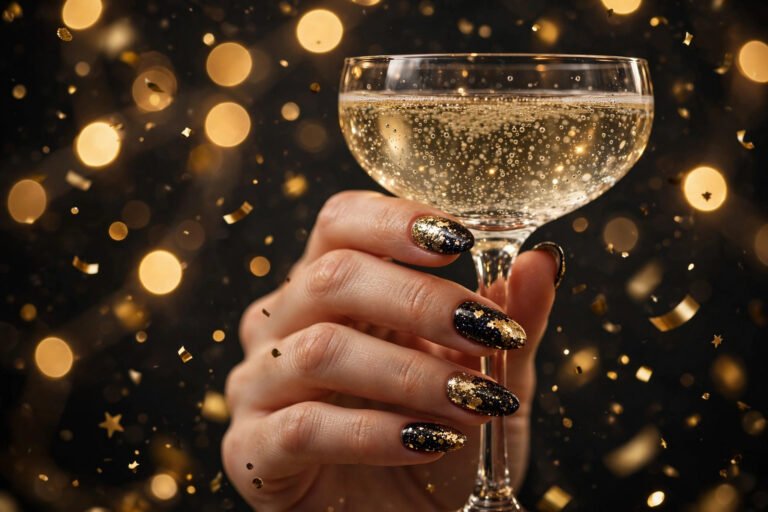 New Year’s Eve Nail Ideas: Sparkle Into January