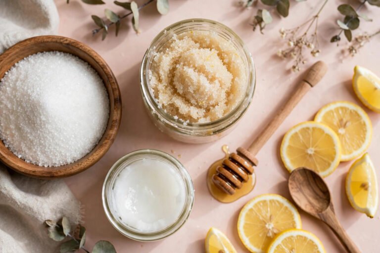 How to Make Sugar Scrub at Home (Face and Body Recipes)