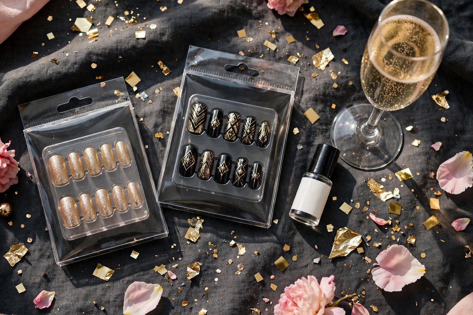 New Year's Eve Nail Ideas: Sparkle Into January