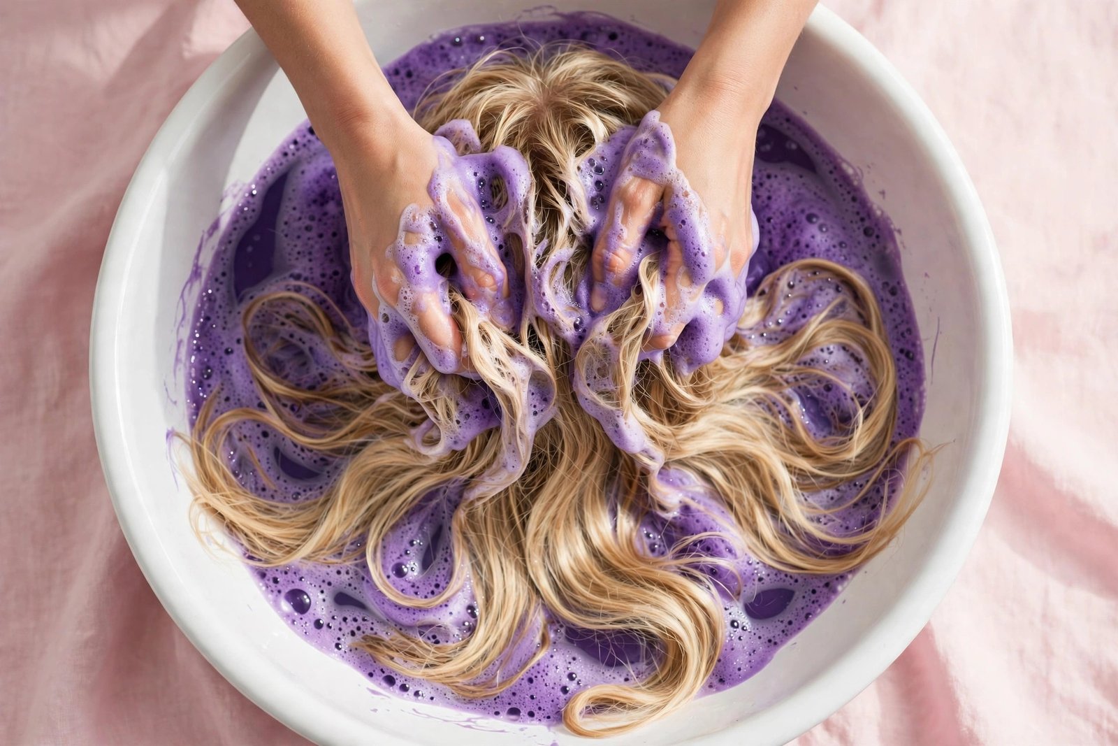 How to Use Purple Shampoo Correctly for Bright, Brass-Free Hair